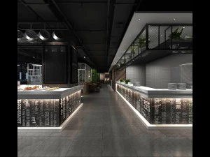 restaurant teahouse cafe drinks clubhouse 267 3D Model