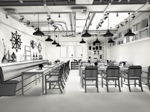 restaurant teahouse cafe drinks clubhouse 268 Modèle 3D