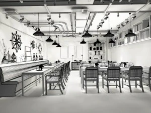 restaurant teahouse cafe drinks clubhouse 268 3D Model