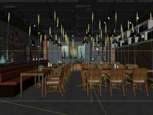 restaurant teahouse cafe drinks clubhouse 268 3D Model