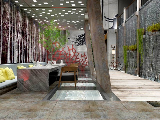restaurant teahouse cafe drinks clubhouse 270 3D Model .c4d .max .obj .3ds .fbx .stl .blend 