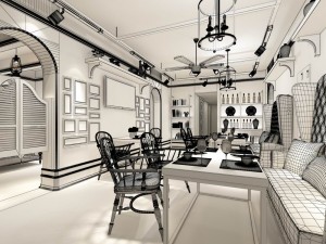 restaurant teahouse cafe drinks clubhouse 271 3D Model