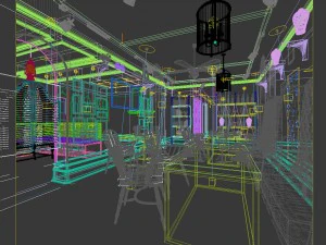 restaurant teahouse cafe drinks clubhouse 271 3D Model