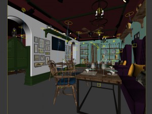 restaurant teahouse cafe drinks clubhouse 271 3D Model