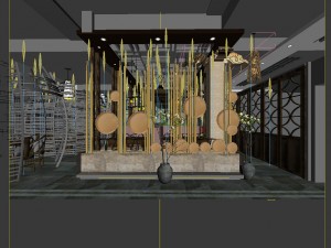 restaurant teahouse cafe drinks clubhouse 272 Modello 3D