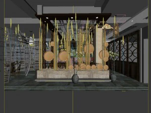 restaurant teahouse cafe drinks clubhouse 272 3D Model