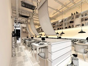 restaurant teahouse cafe drinks clubhouse 273 3D Model