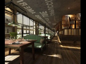 ristorante sala da tè bar bevande clubhouse 274 Modello 3D