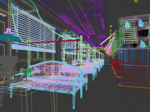 restaurante casa de ch&aacute; caf&eacute; bebidas clube 274 Modelo 3D