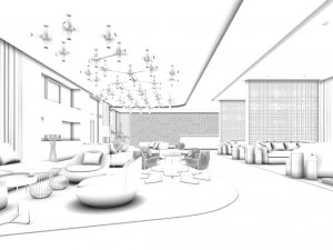 restaurant teahouse cafe drinks clubhouse 276 3D Model