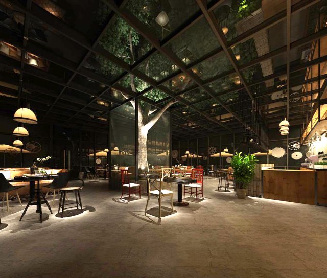 restaurant teahouse cafe drinks clubhouse 277 3D Model .c4d .max .obj .3ds .fbx .stl .blend