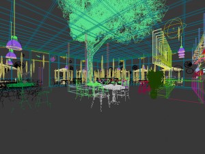 restaurant teahouse cafe drinks clubhouse 277 3D Model