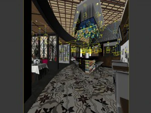 restaurant teahouse cafe drinks clubhouse 279 3D Model