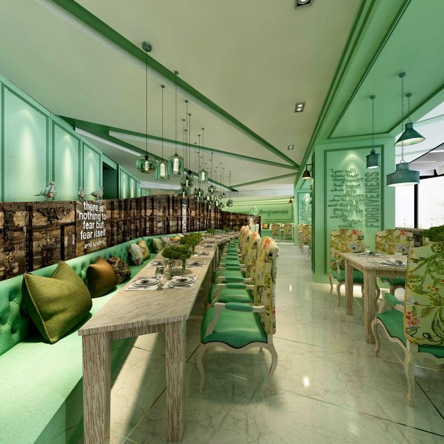 restaurant teahouse cafe drinks clubhouse 281 3D Model .c4d .max .obj .3ds .fbx .stl .blend 