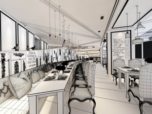restaurant teahouse cafe drinks clubhouse 281 3D Model