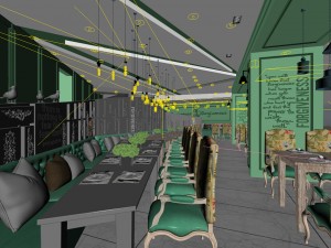 restaurant teahouse cafe drinks clubhouse 281 3D Model