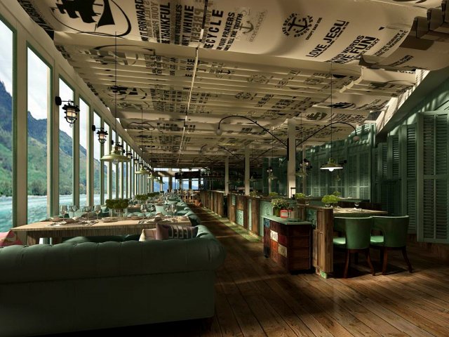 restaurant teahouse cafe drinks clubhouse 282 3D Model .c4d .max .obj .3ds .fbx .stl .blend 