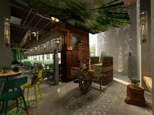 Restaurant Teehaus Caf&eacute; Getr&auml;nke Clubhaus 283 3D Modell