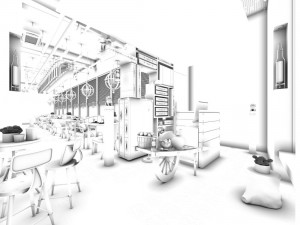restaurant teahouse cafe drinks clubhouse 283 Modello 3D