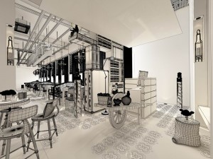 restaurant teahouse cafe drinks clubhouse 283 Modello 3D
