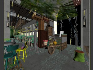 restaurant teahouse cafe drinks clubhouse 283 Modello 3D