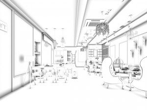 restaurant teahouse cafe drinks clubhouse 284 3D 모델