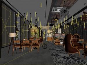restaurant teahouse cafe drinks clubhouse 284 3D 모델