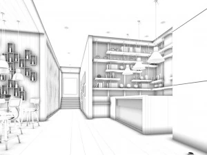 restaurant teahouse cafe drinks clubhouse 285 3D Model
