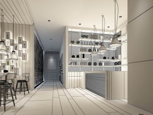 restaurant teahouse cafe drinks clubhouse 285 Model 3D