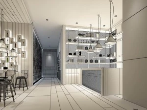 restaurant teahouse cafe drinks clubhouse 285 3D Model