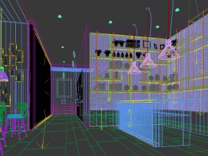 restaurant teahouse cafe drinks clubhouse 285 Model 3D