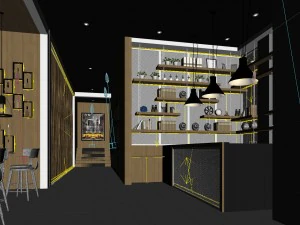 restaurant teahouse cafe drinks clubhouse 285 3D Model