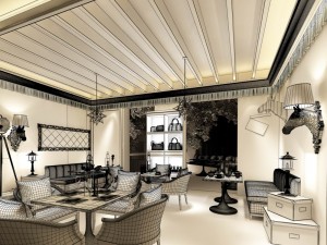 restaurant teahouse cafe drinks clubhouse 286 3D 모델