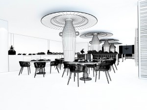 restaurant teahouse cafe drinks clubhouse 287 3Dモデル