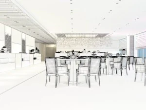 restaurant teahouse cafe drinks clubhouse 288 3D Model