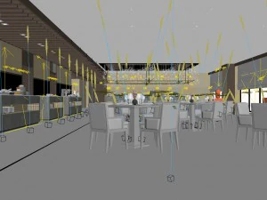 restaurant teahouse cafe drinks clubhouse 288 3D Model