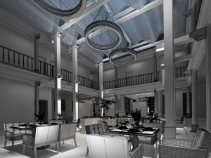 ristorante sala da tè bar bevande clubhouse 289 Modello 3D