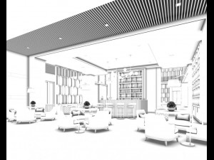restaurant teahouse cafe drinks clubhouse 290 3D Model