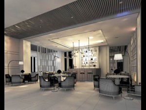 restaurant teahouse cafe drinks clubhouse 290 3D Model