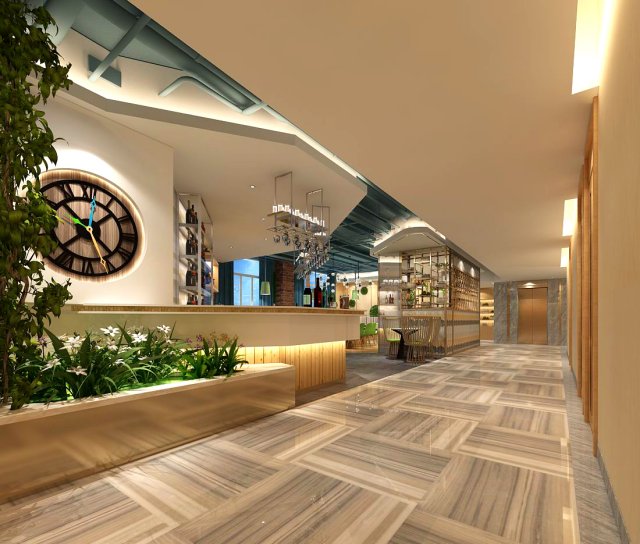 restaurant teahouse cafe drinks clubhouse 291 3D Model .c4d .max .obj .3ds .fbx .stl .blend 