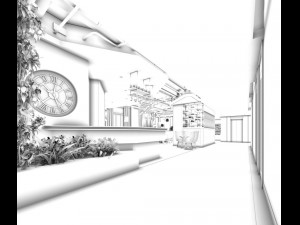 restaurant teahouse cafe drinks clubhouse 291 3D Model