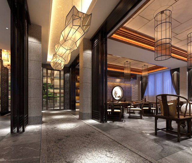 restaurant teahouse cafe drinks clubhouse 292 3D Model .c4d .max .obj .3ds .fbx .stl .blend 