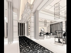 restaurant teahouse cafe drinks clubhouse 292 3D Model