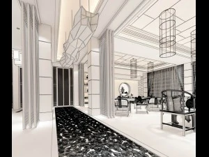 restaurant teahouse cafe drinks clubhouse 292 3D Model