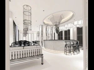 restaurant teahouse cafe drinks clubhouse 293 3D Model