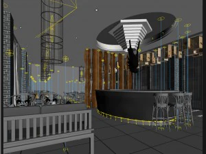 restaurant teahouse cafe drinks clubhouse 293 3D Model