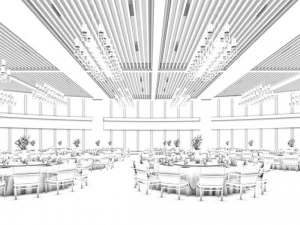 restaurant teahouse cafe drinks clubhouse 296 3D Model