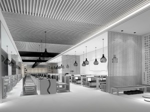 restaurant teahouse cafe drinks clubhouse 297 3D 模型