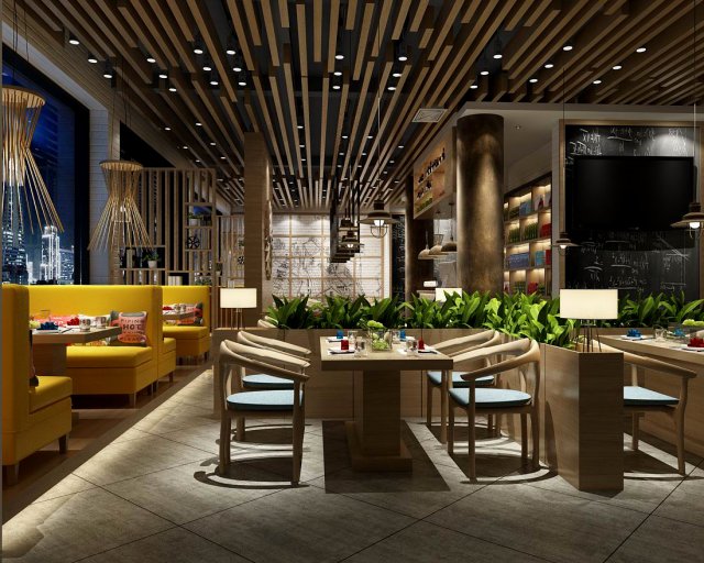 restaurant teahouse cafe drinks clubhouse 298 Modello 3D .c4d .max .obj .3ds .fbx .stl .blend