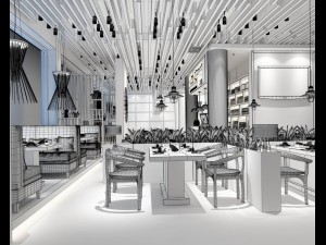 restaurant teahouse cafe drinks clubhouse 298 Modello 3D